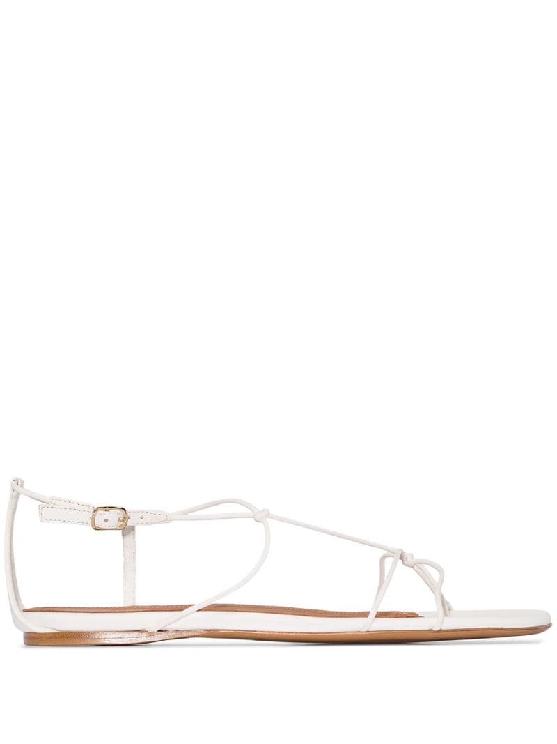 Zimmermann Strappy Flat Leather Sandals