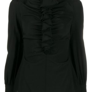 Zimmermann Espionage Cinched Ruffled Blouse
