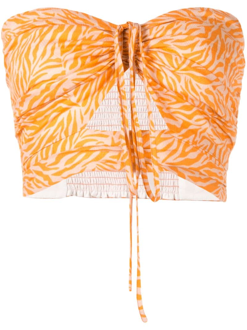 Suboo Sienna Printed Strapless Top