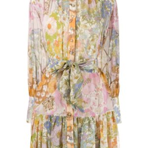 Zimmermann Super Eight Lantern Mini Dress
