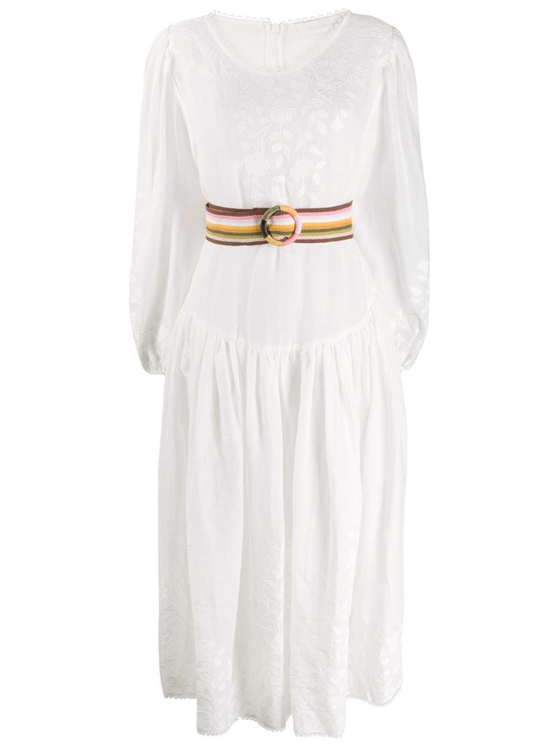 Zimmermann Zinnia Applique Midi Dress