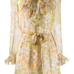 Zimmermann Floral Patterned Playsuit