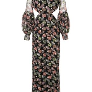 Alice McCall Floral Print Cut-Out Dress