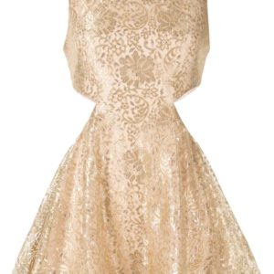 Alice McCall Metallic Floral Lace Dress
