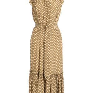 Zimmermann Super Eight Silk Frill Midi Dress