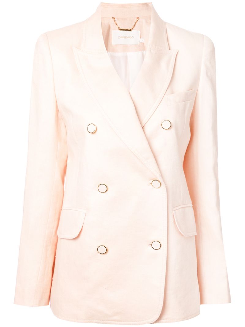 Zimmermann Super Eight Double-Breasted Blazer