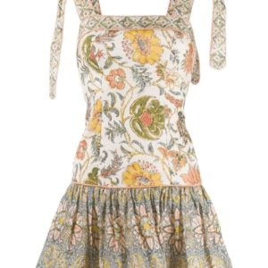 Zimmermann Edie Paisley-Print Mini Dress