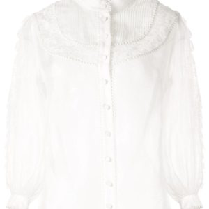 Zimmermann Super Eight Lace-Trimmed Blouse