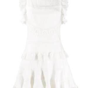 Zimmermann Embroidered Fitted Dress