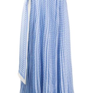 Zimmermann Polka-Dot Pleated Skirt