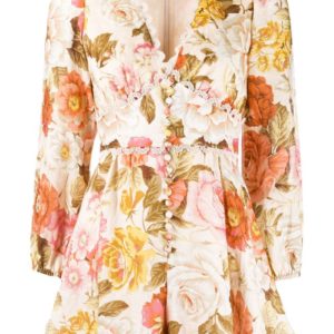 Zimmermann Floral Playsuit