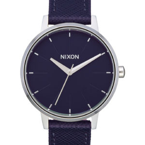 Nixon Kensington Leather Womens Watch Aubergine