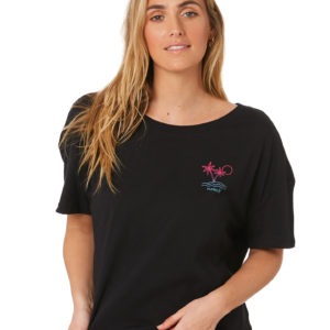 Hurley Double Tree Flouncy Tee Black