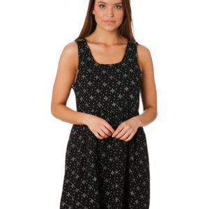 Swell Ebony Linen Dress Black