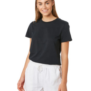 Volcom Womens Solid Organic Tee Black