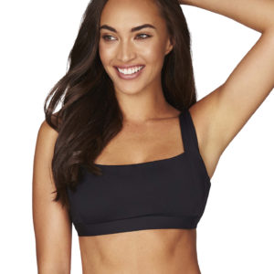 Sea Level Australia Essentials Square Neck Bra Top Black