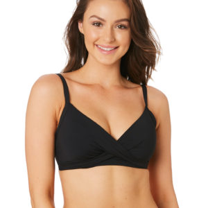 Sea Level Australia Essentials Twist Front Dd E Cup Bra Black