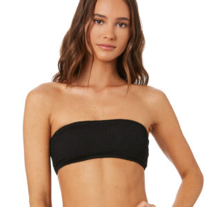 Swell Oceanside Bandeau Top Black