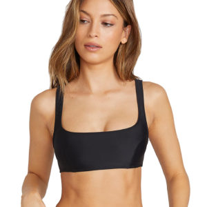 Volcom Simply Solid Scoop Top Black