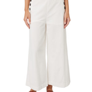 Rusty Rabble Rouser Crop Flare Pant Bright White