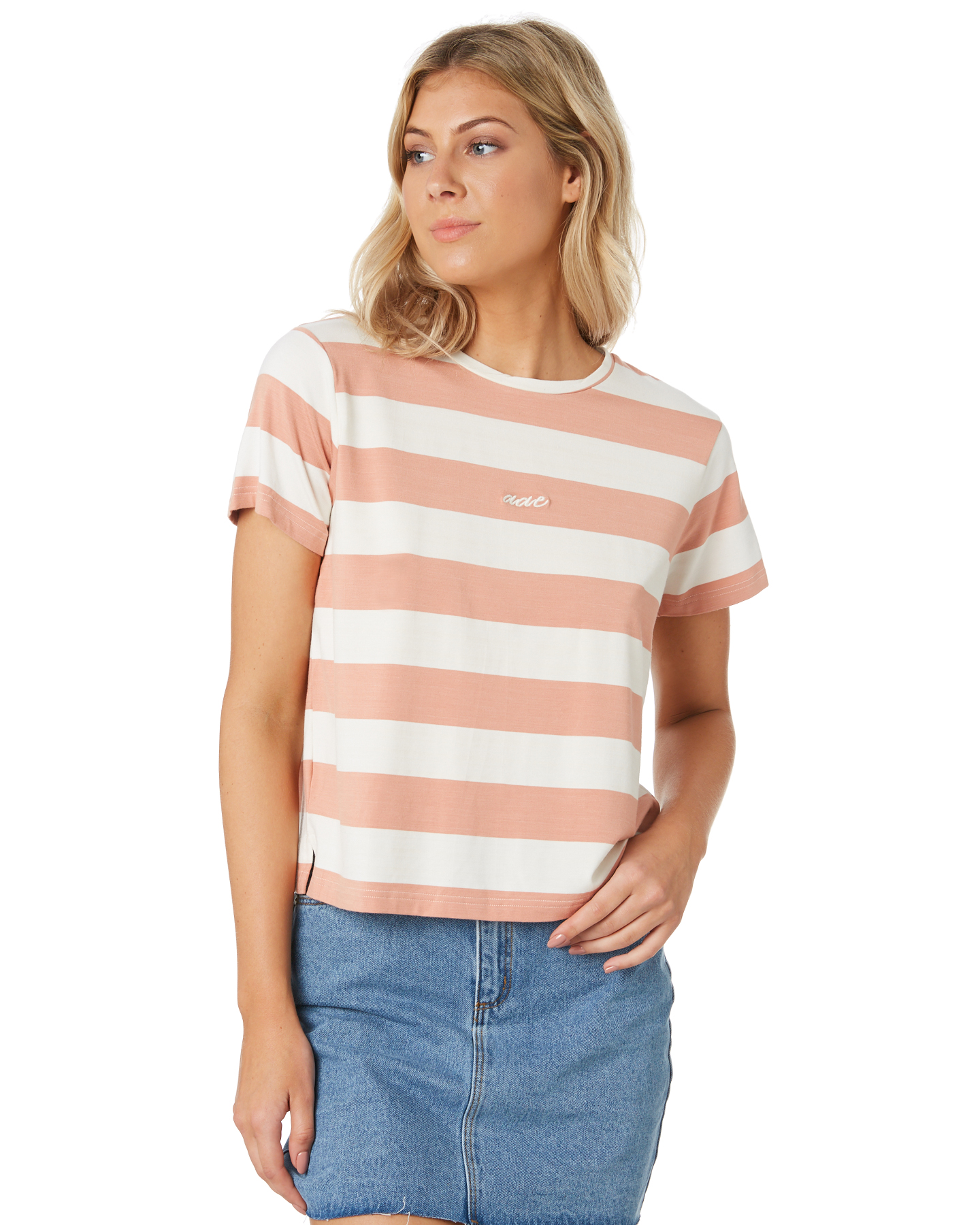All About Eve Verge Ss Tee Bronze Stripe