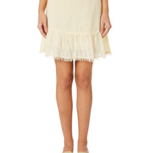 All About Eve Beachy Mini Skirt Cream Cream