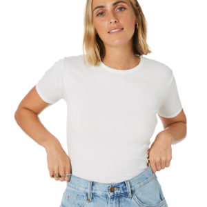 Thrills Classic Rib Tee Dirty White