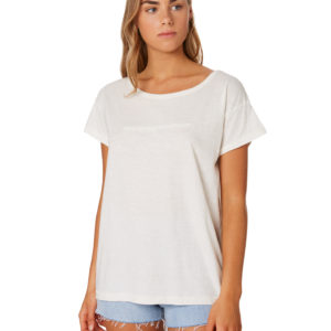 Thrills Dril Boyfriend Tee Dirty White