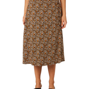 The Hidden Way Java Mid Length Skirt Earth Earth