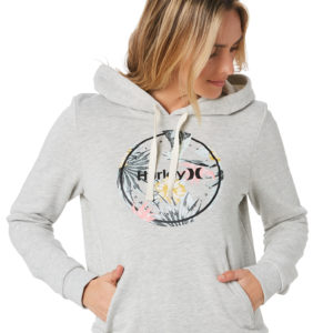 Hurley Crush Perfect Pull Over Fleece Grey Heather