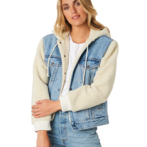 Levi'S Ex Bf Sherpa Slv Trucker Jacket Hidden River Hidden River