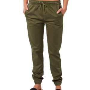 Swell Essential Chino Jogger Khaki Khaki