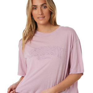 Stussy Bryant Boxy Tee Lilac Lilac