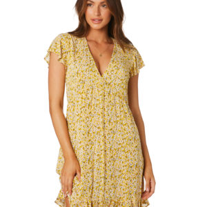 Rhythm Chloe Dress Marigold Floral Marigold Floral