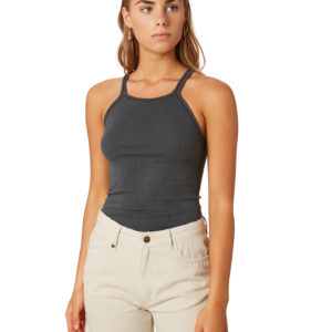 Thrills Classic Rib Tank Merch Black