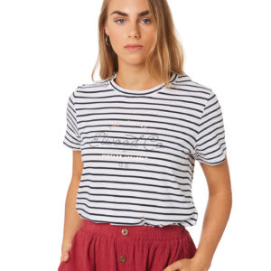 Elwood Ari Tee Navy Stripe