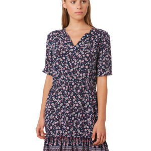 The Hidden Way Rosetta Mini Dress Navy Navy