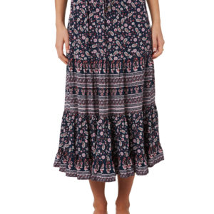 The Hidden Way Rollings Skirt Navy Navy
