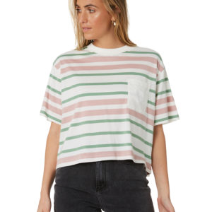 Stussy Hailey Pocket Tee Off White