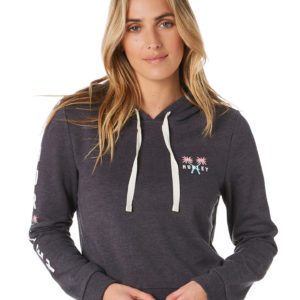 Hurley Mingo Perfect Crop Fleece Oil Grey Heather