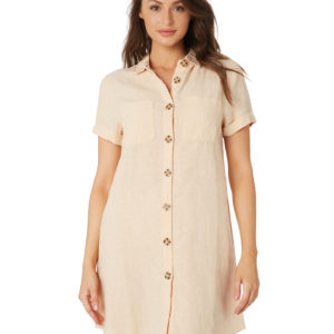 Rhythm Marbella Dress Peach Peach