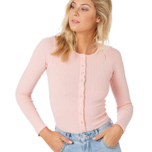 The Hidden Way Lexi Button Through Top Pink