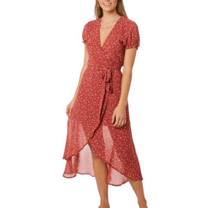 Lulu And Rose Suri Wrap Dress Print Print