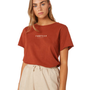 Thrills Palmed Thrills Loose Fit Tee Rocker Red