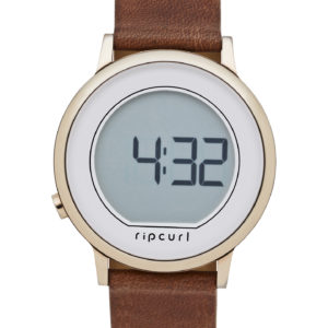 Rip Curl Daybreak Digital Leather Watch Rose Gold