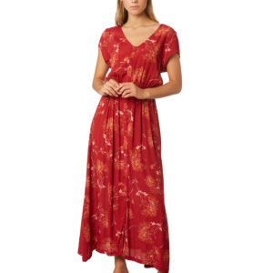 Swell Botanical Button Through Dress Rose Rose