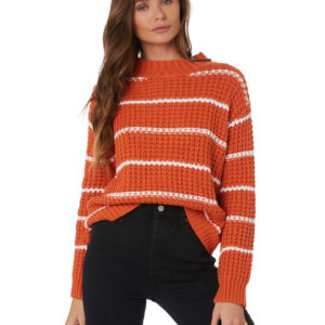 Swell Victoria Stripe Knit Rust Rust
