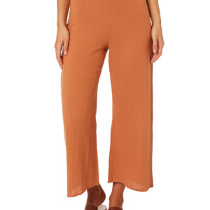 The Hidden Way Rocky High Waisted Linen Pant Tan Tan