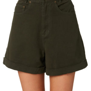 The Hidden Way Brenda High Waisted Short Teal Teal