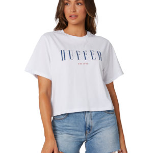 Huffer Bella Mast Tee White
